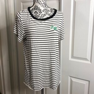 American Eagle Soft & Sexy Stripe T Shirt Babe L